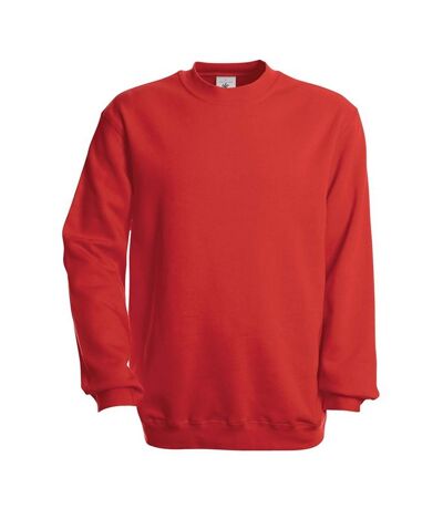 B&C Unisex Adult Set-in Sweatshirt (Red)