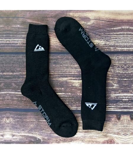 2 Pack Mens Thick Cushioned Patterned Winter Warm Thermal Boot Socks for Hiking