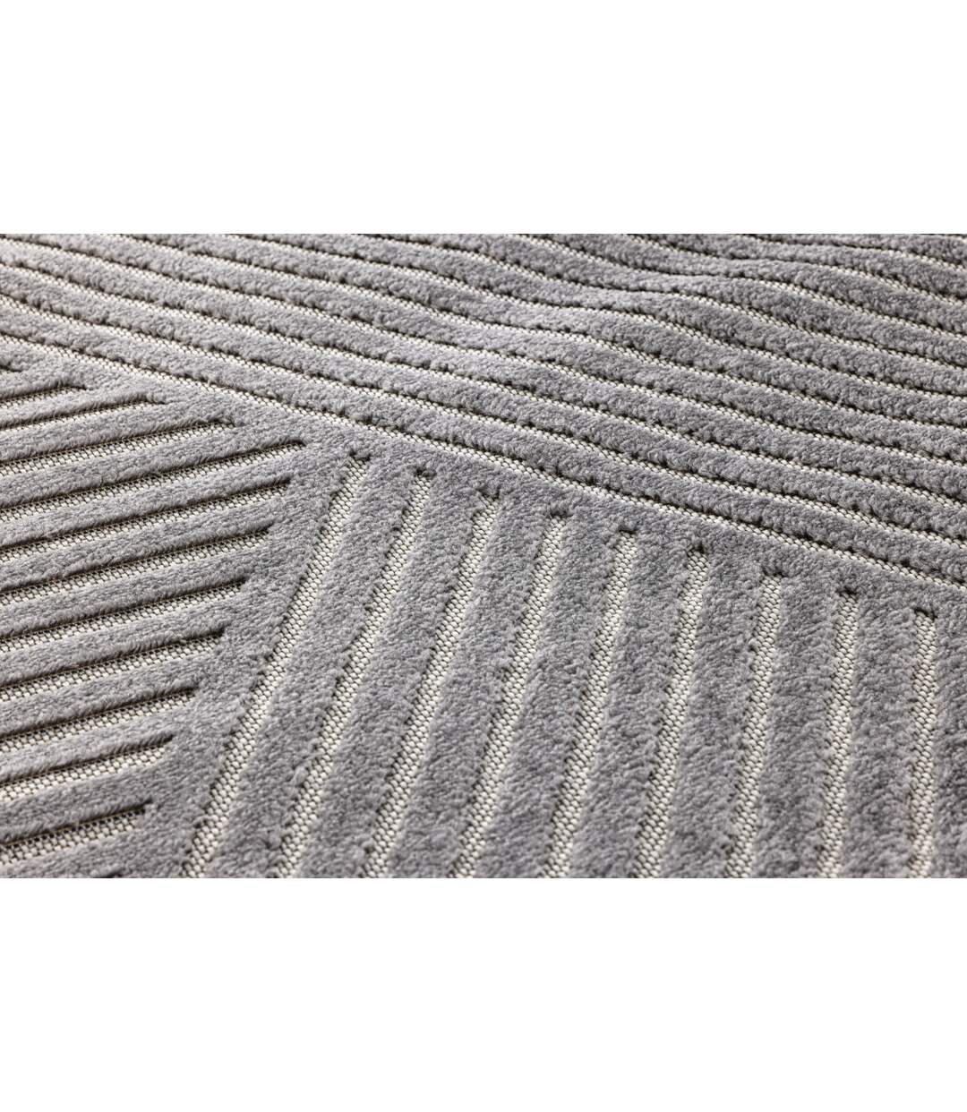 Tapis Déco Aron Solar 200x290cm Gris-3