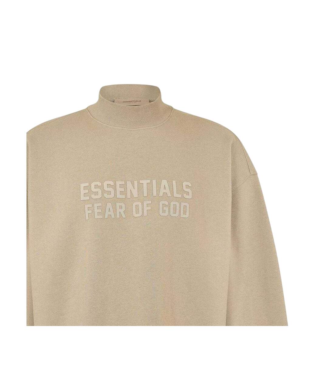 Mens Logo Crew Neck Sweatshirt Seal Grey Fear Of God Essentials-3