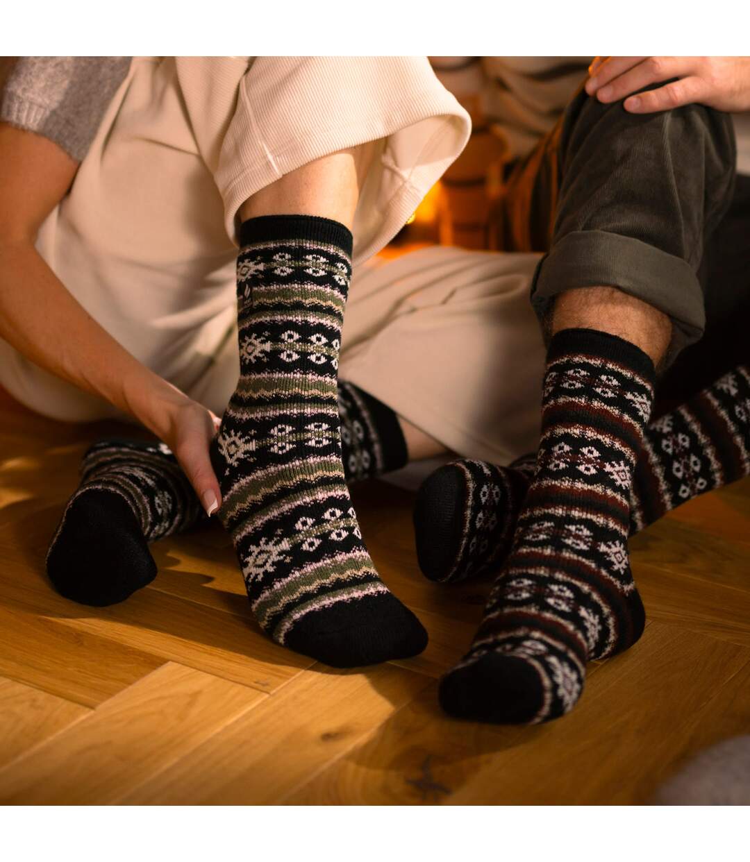 Lightweight Nordic Thermal Socks for Women - Winter Comfort-5