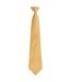 Premier Unisex Adult Colours Fashion Plain Clip-On Tie (Gold) (One Size)