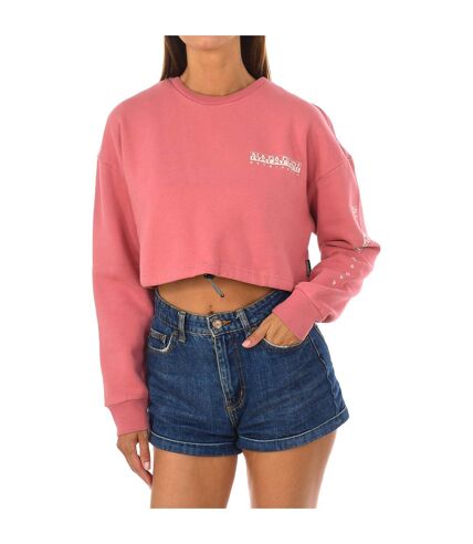 B-ROEN CROPPED long sleeve crew neck sweatshirt GA4FS9 woman