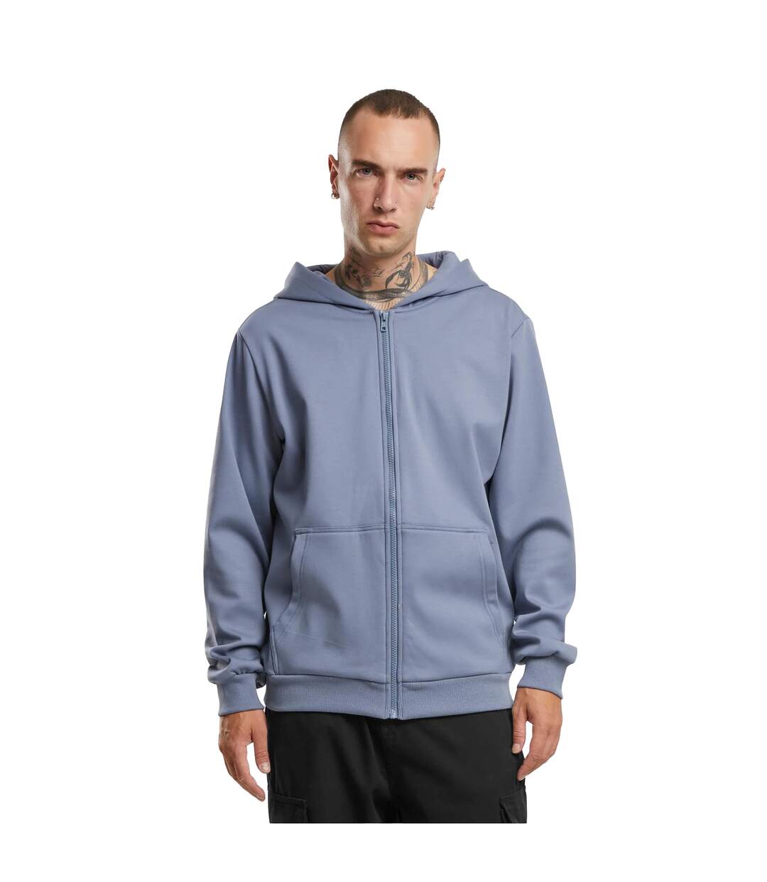 Sweat À Capuche Cozy Homme Bleu Gris Urban Classics-2