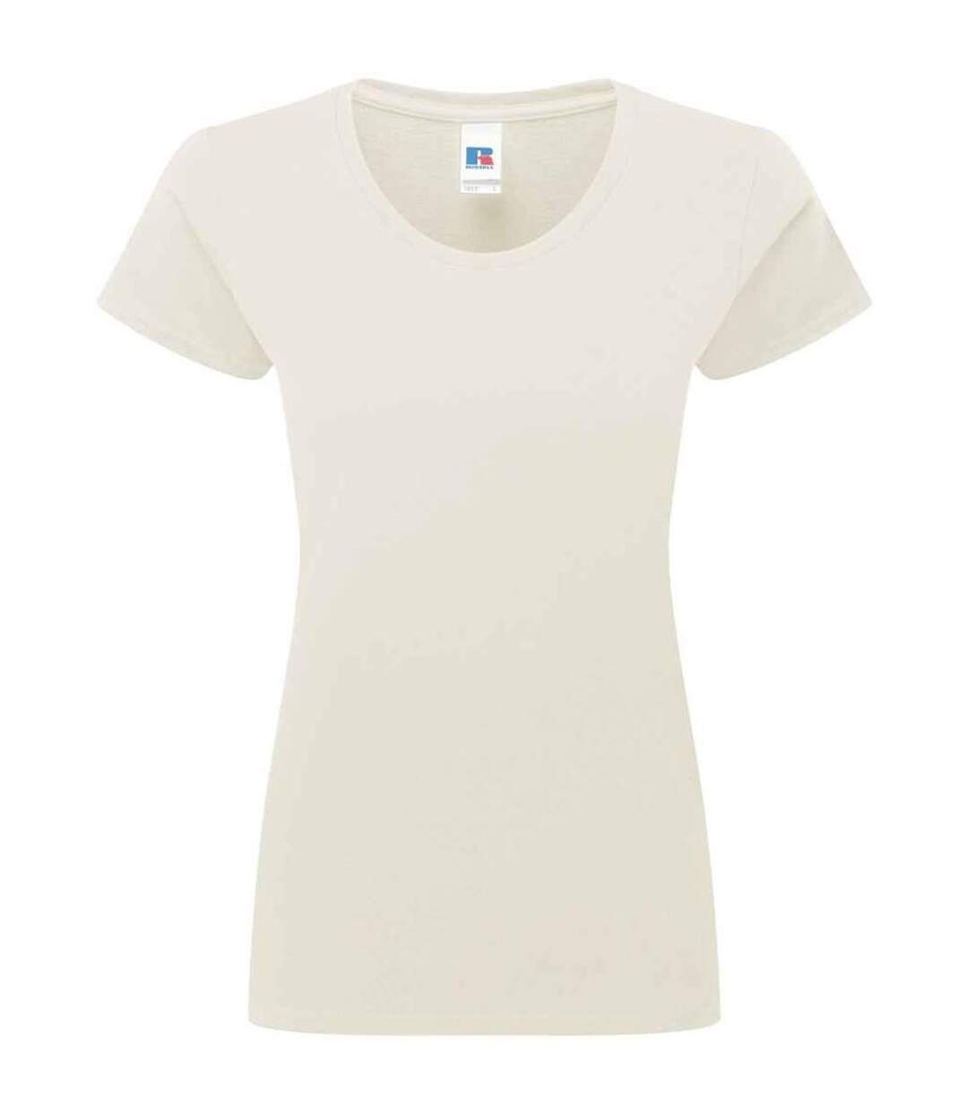 T-shirt authentic classic femme beige pâle Russell-1