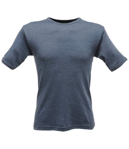 Regatta Mens Thermal Underwear Short Sleeve Vest / T-Shirt (Denim Blue) - UTRG1427