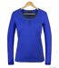 Mayflower NESTOR5 : Tee-shirt manches longues bleu et gris avec col boutonné stylisé-2