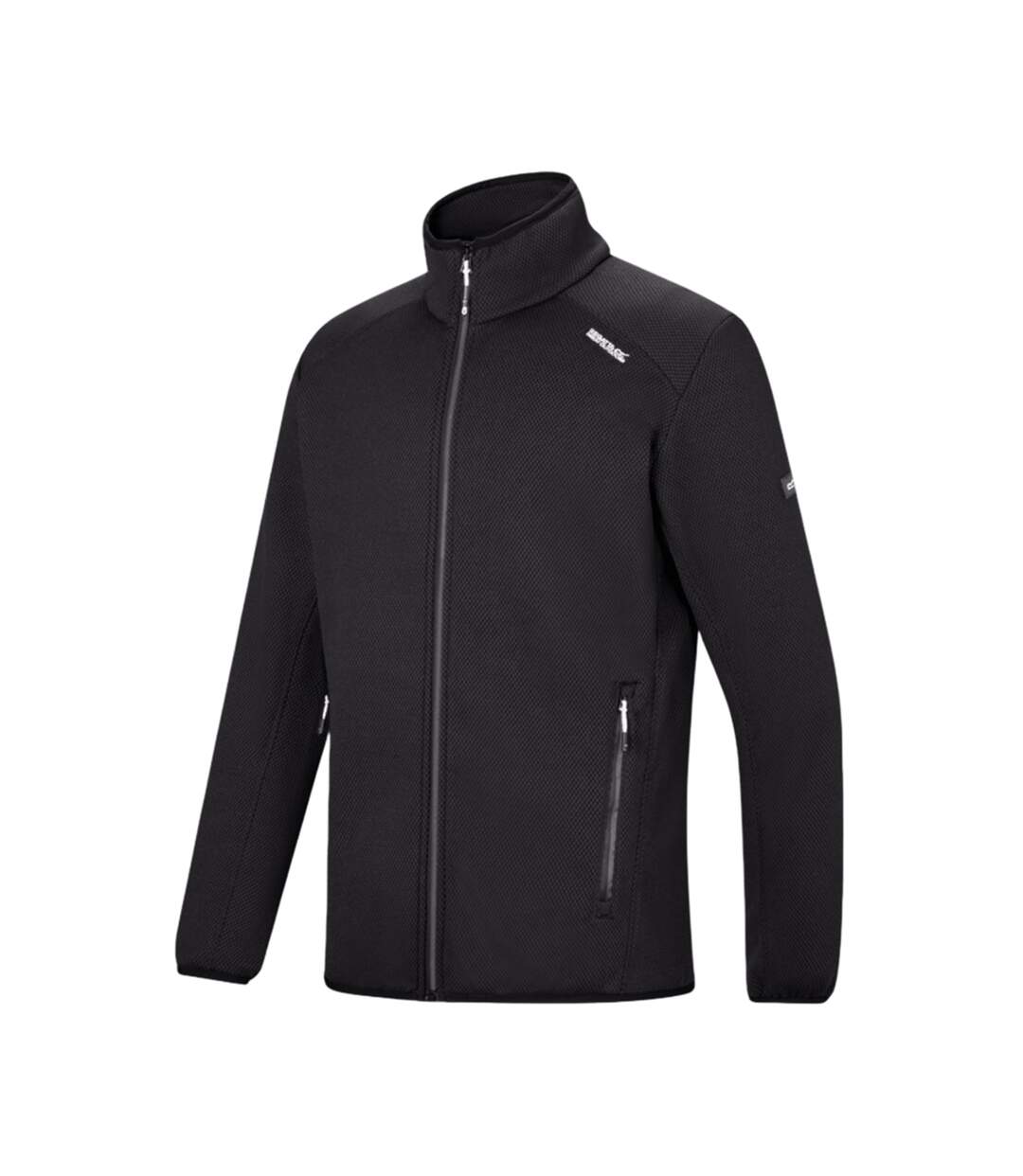 Mens Torrens Full Zip Fleece Jacket All Black Regatta-1