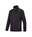 Mens Torrens Full Zip Fleece Jacket All Black Regatta-1