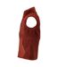 Mens Customised Pile Zipped Gilet Autumn Red Mascot-3