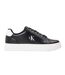 Mens Classic Leather Cupsole Trainers Black White Calvin Klein-1