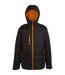 Mens Thermal Padded Jacket Black Orange Pop Regatta Professional-2