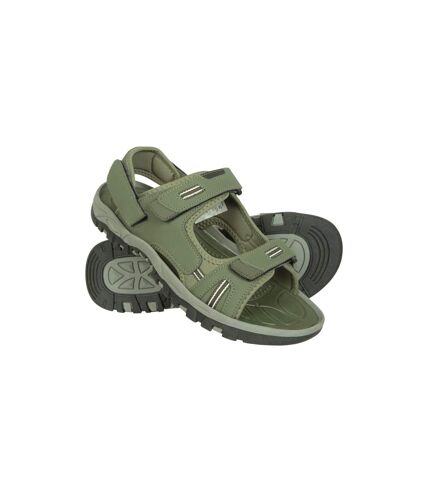 Mountain Warehouse Mens Z4 Synthetic Suede Sandals (Khaki Green) - UTMW1099