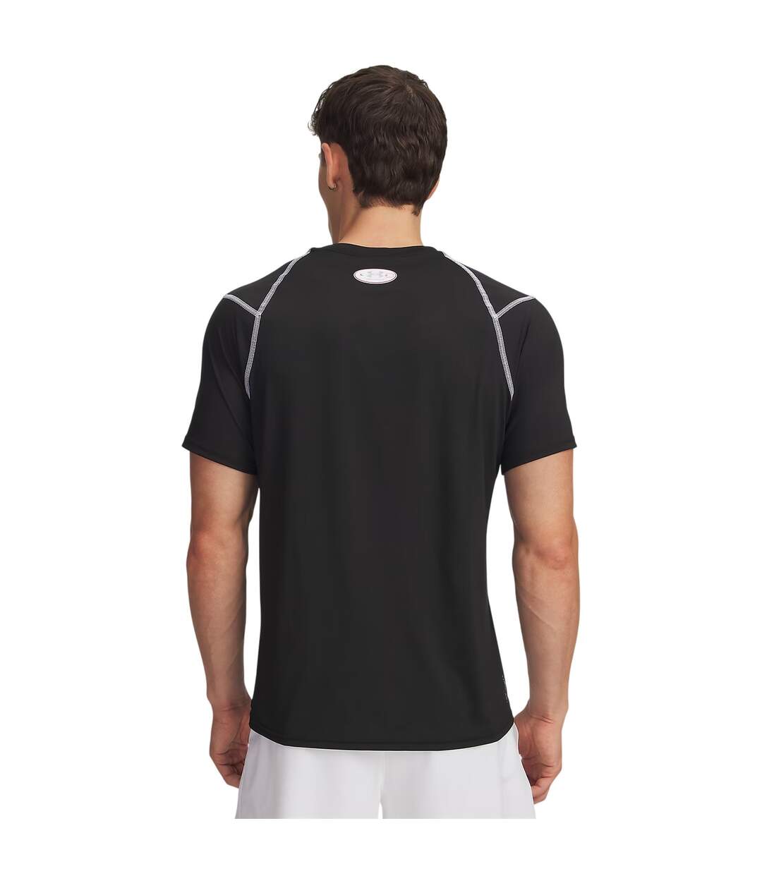 T-shirt Manches Courtes Elite Homme Noir Under Armour-2