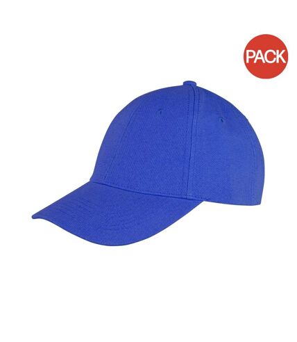 Lot de 2  Memphis casquettes adulte bleu roi Result