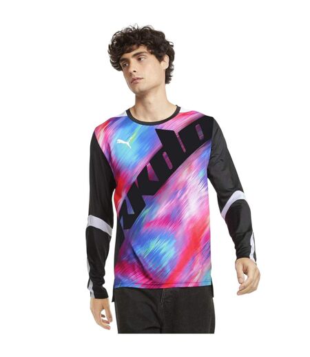 T-shirt Manches Longues Motif/style Abstrait Rkdo Homme Noir Puma