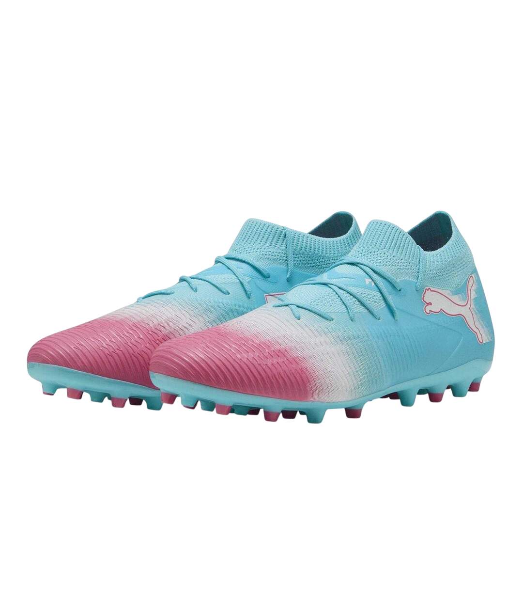Mens Future 8 Match Firm Ground Football Boots Blue Red White Puma-4