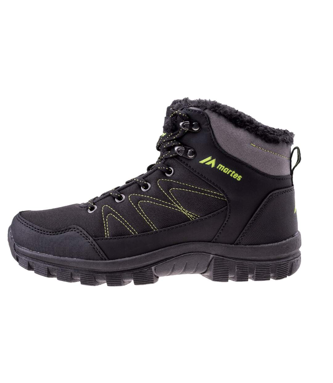 Bottines De Randonnée Niral Enfant Noir Vert Clair Martes Essential-2