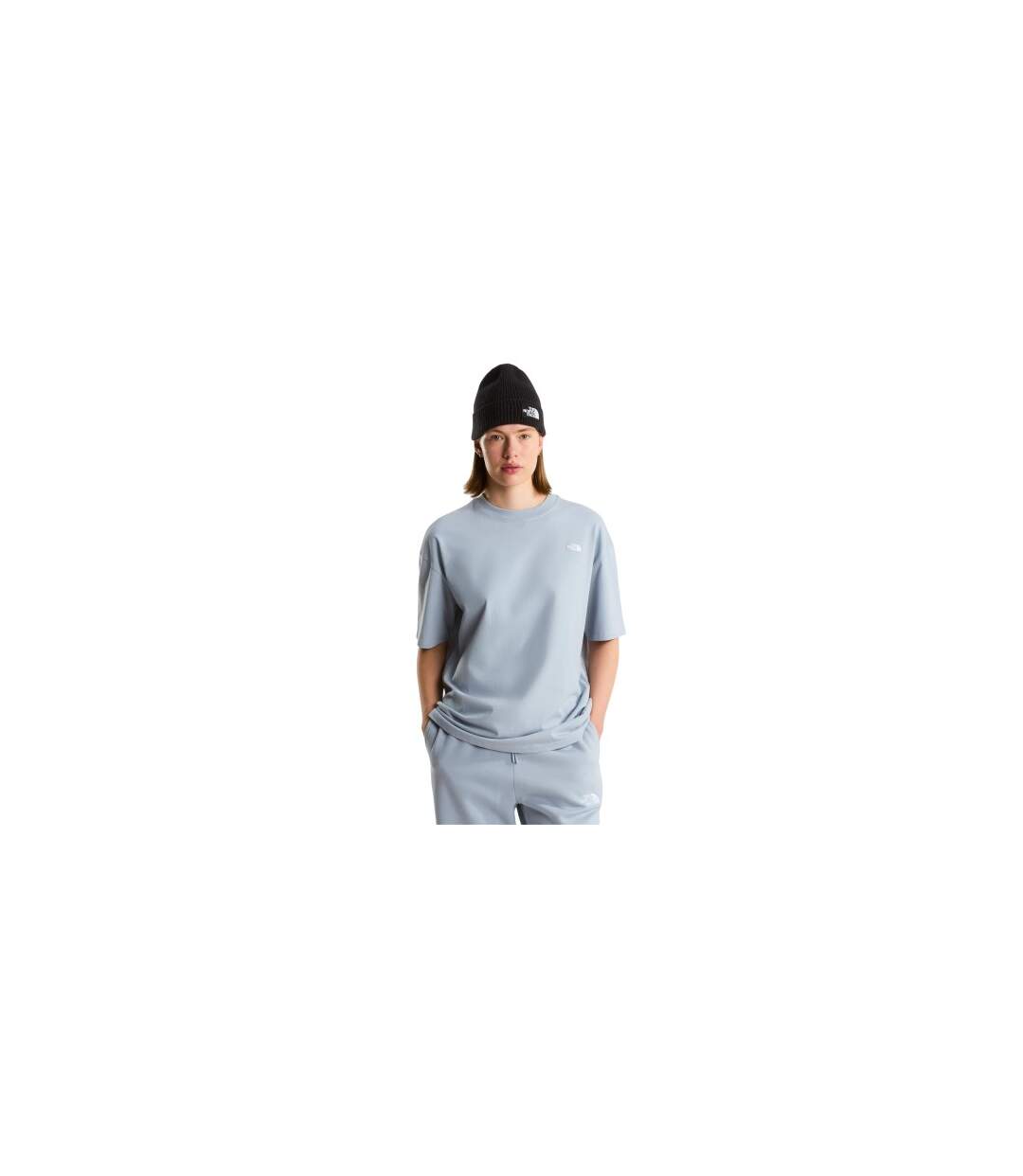 T-shirt Motif/style Dôme Essential Femme Gris The North Face-1