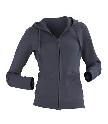 Veste à capuche authentic femme gris foncé Russell