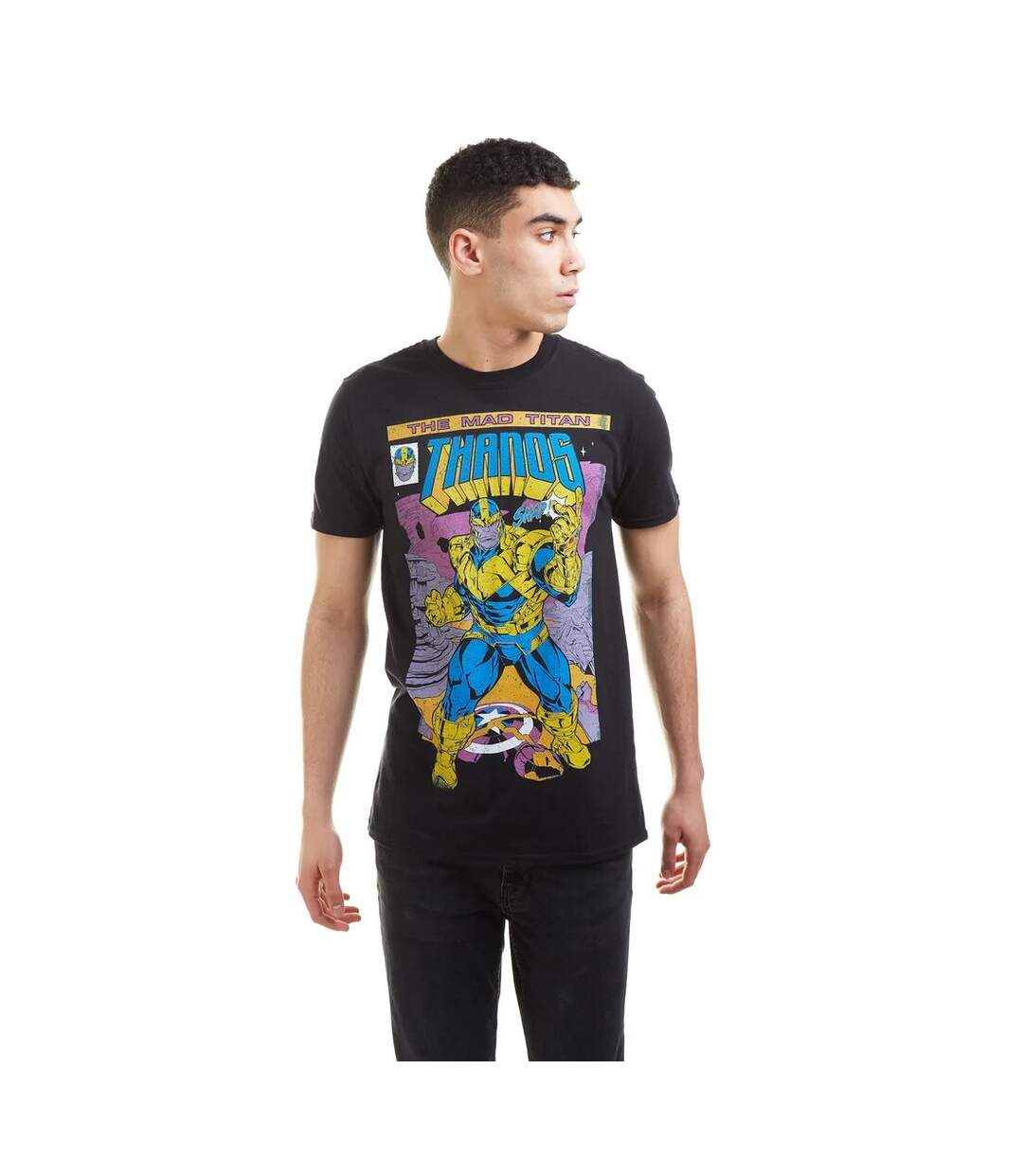 Marvel - T-shirt SNAP - Homme (Noir / Jaune / Violet) - UTTV633