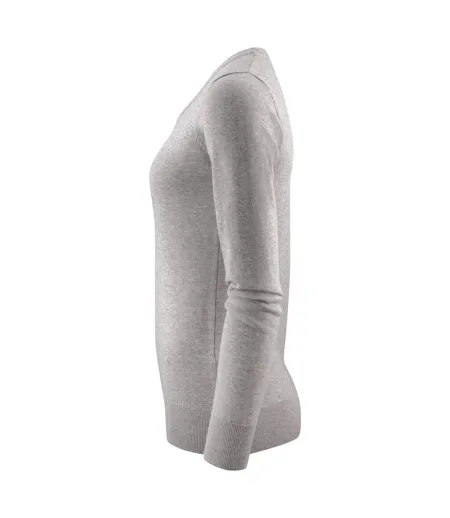 Womens/ladies Ashland U Sweatshirt Grey Melange Harvest