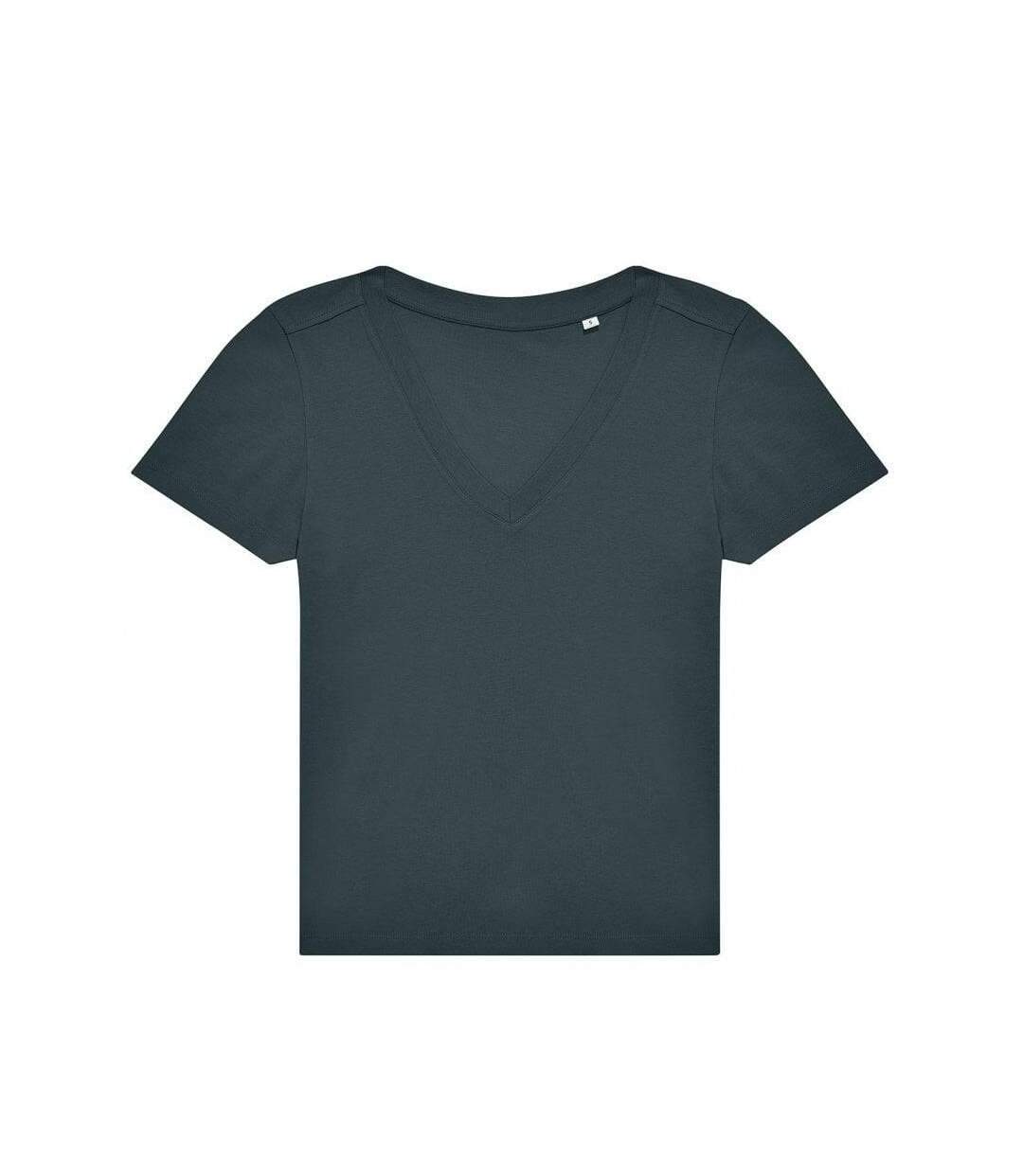 Womens/ladies #e150 v neck t-shirt amalfi teal B&C-1