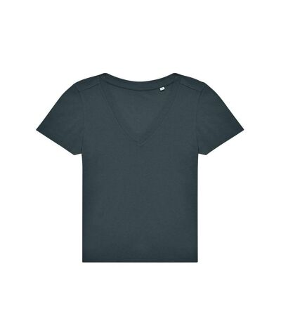 Womens/ladies #e150 v neck t-shirt amalfi teal B&C