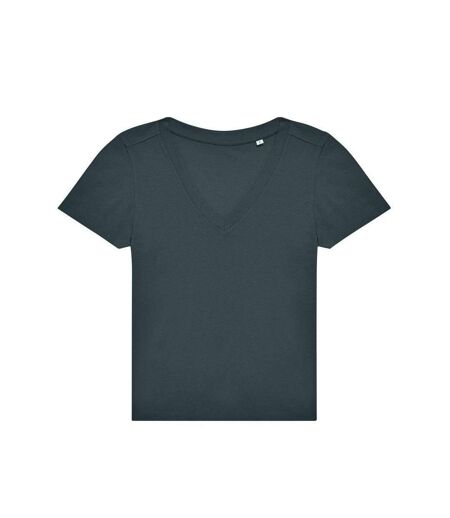 Womens/ladies #e150 v neck t-shirt amalfi teal B&C