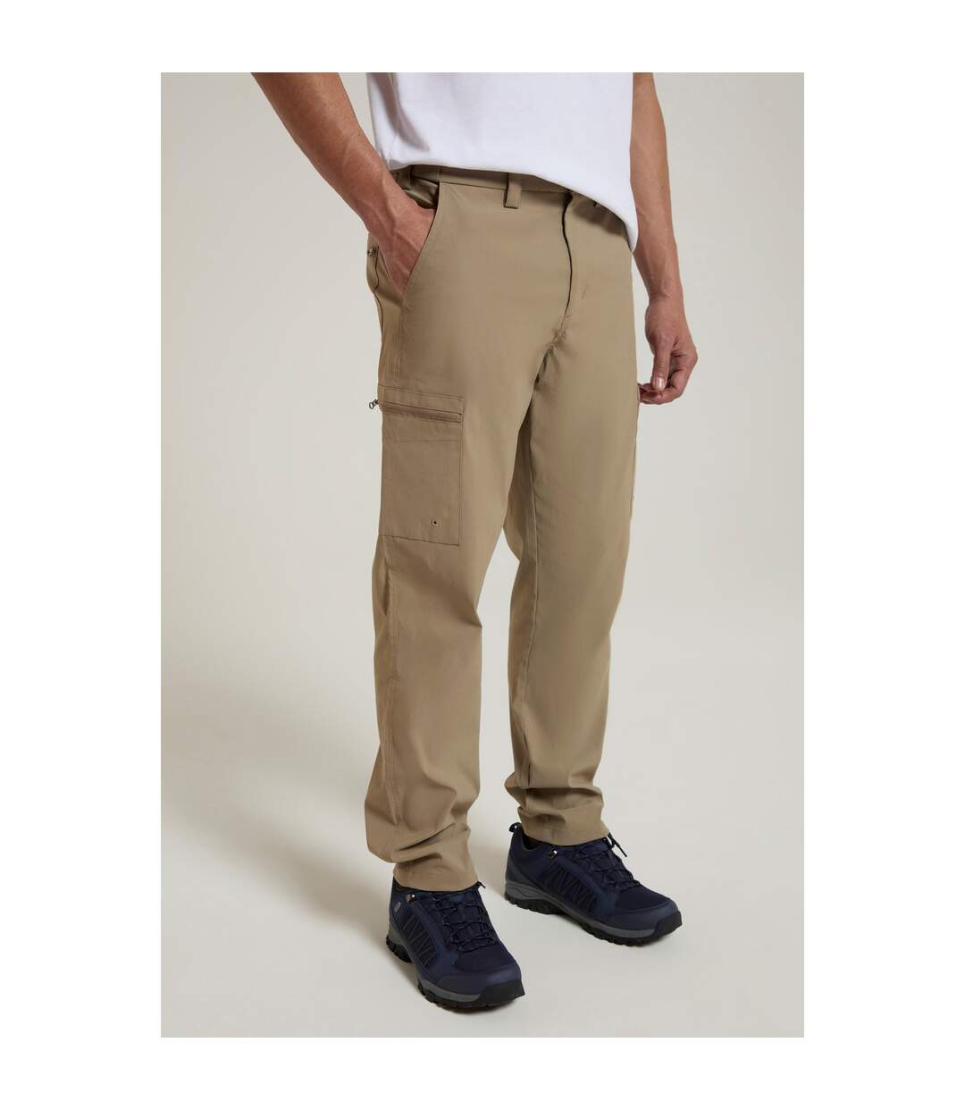 Pantalon cargo trek homme beige foncé Mountain Warehouse-1