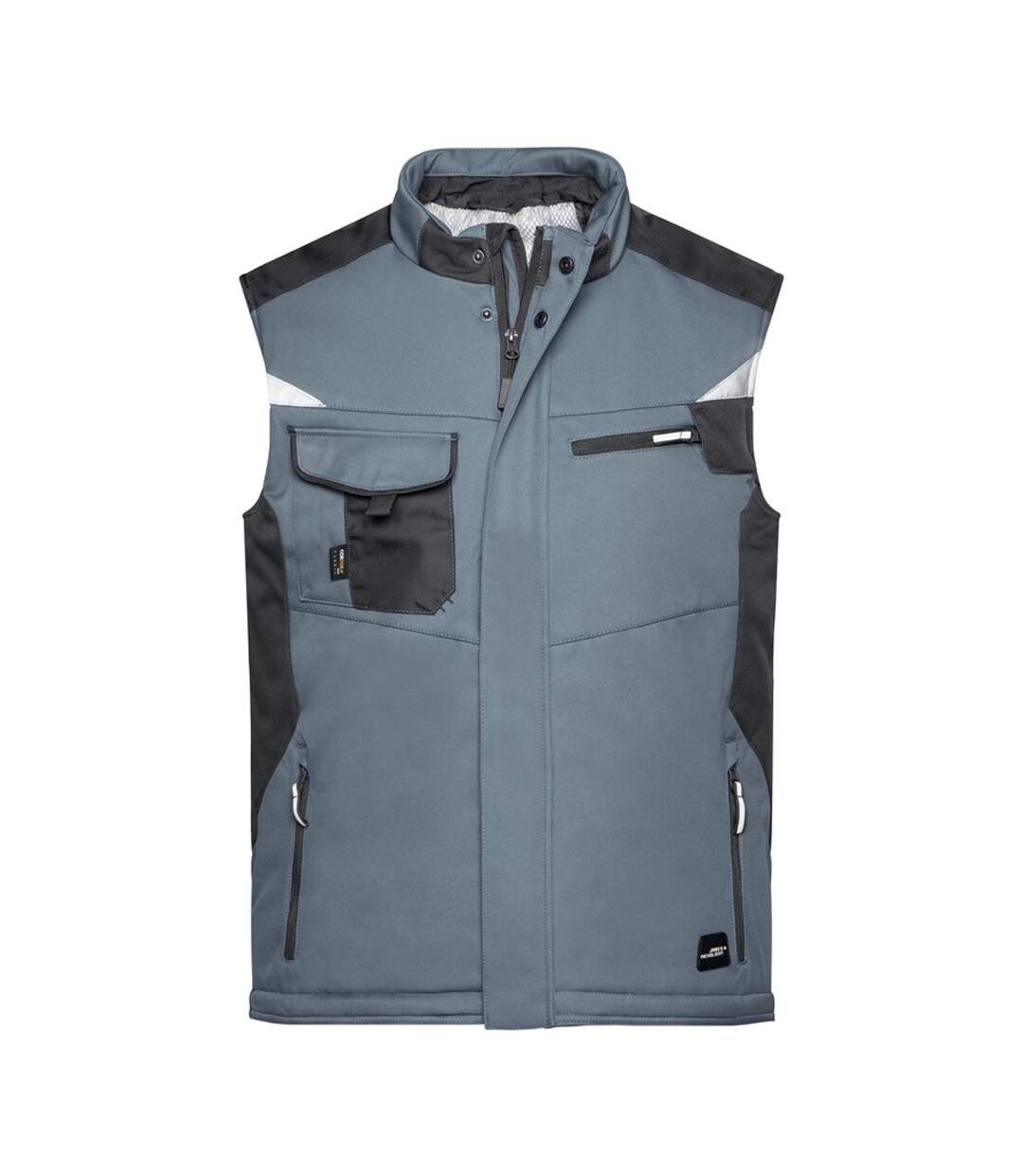 Veste Sans Manches Adulte Carbone Noir James And Nicholson-1