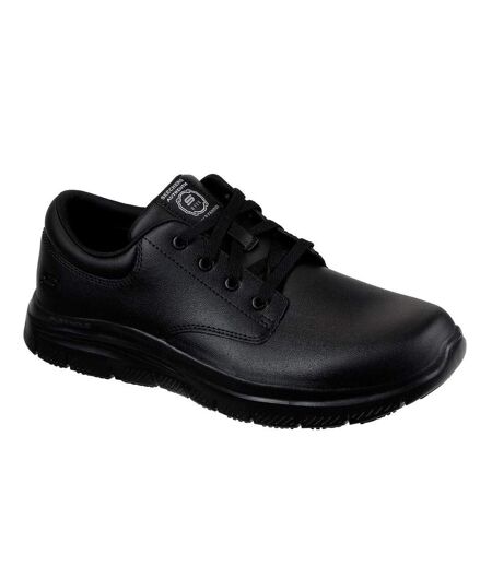 Skechers Mens Flex Advantage Fourche Leather Sneakers (Black) - UTFS7250