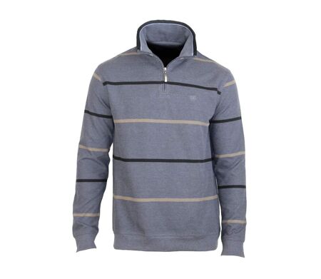 Sweat shirt col montant zipppé PORTO1