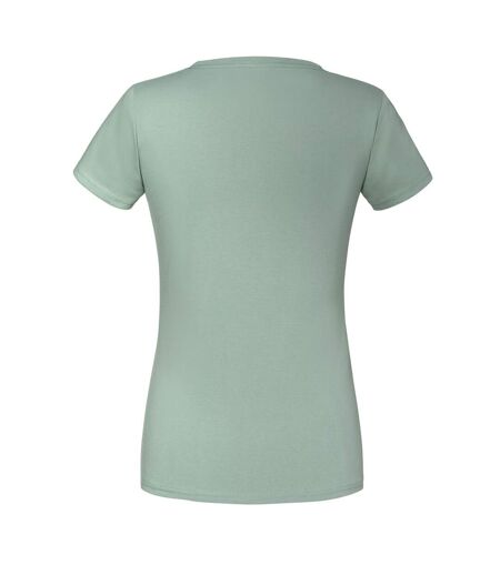 T-shirt Premium Femme Vert De Gris Fruit Of The Loom
