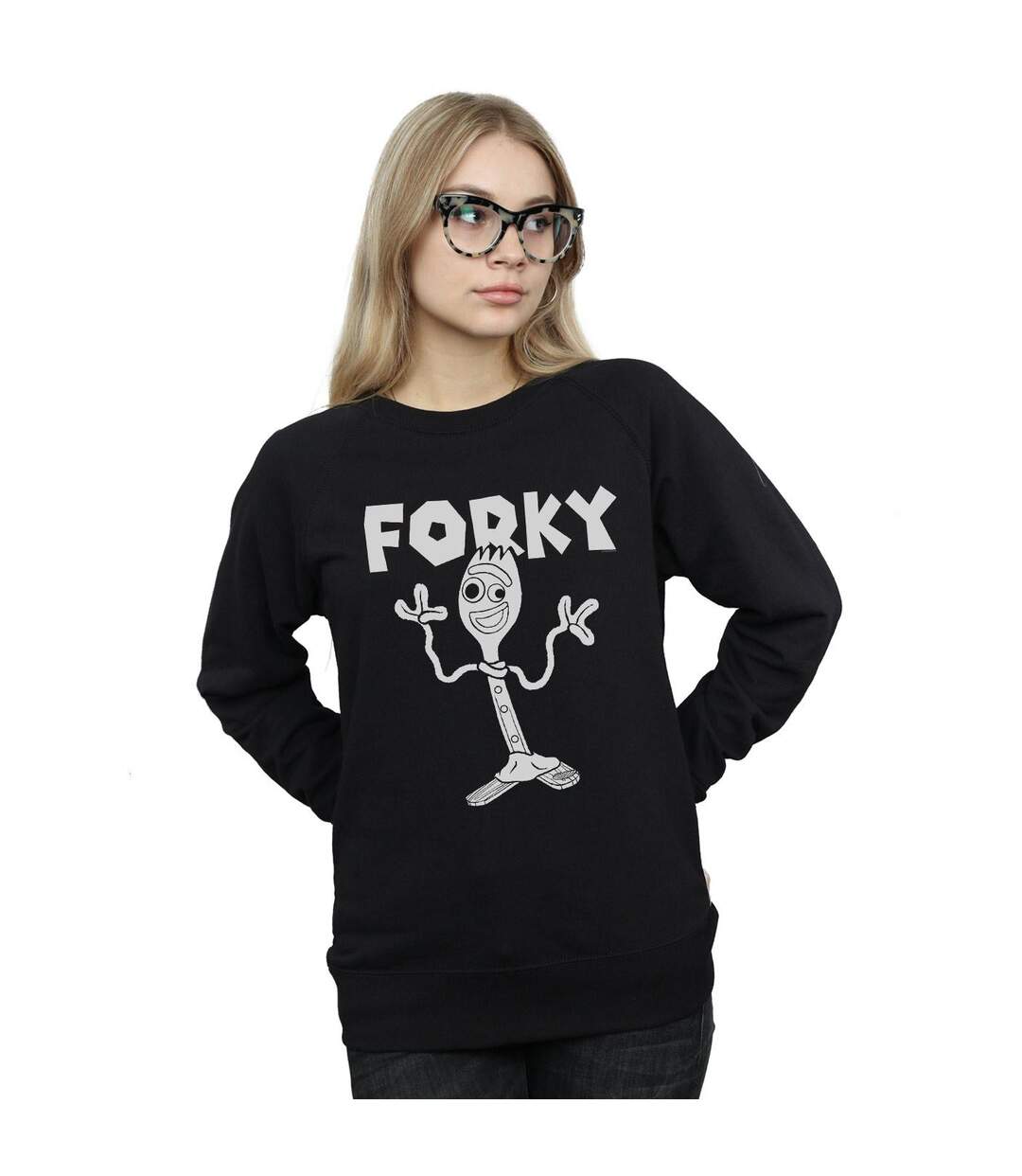 Disney Pull-over Forky Femmes/Ladies Toy Story 4 (Noir) - UTBI42036-2