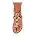 Womens/ladies sharyn studded ankle strap sandals nude Where´s That From