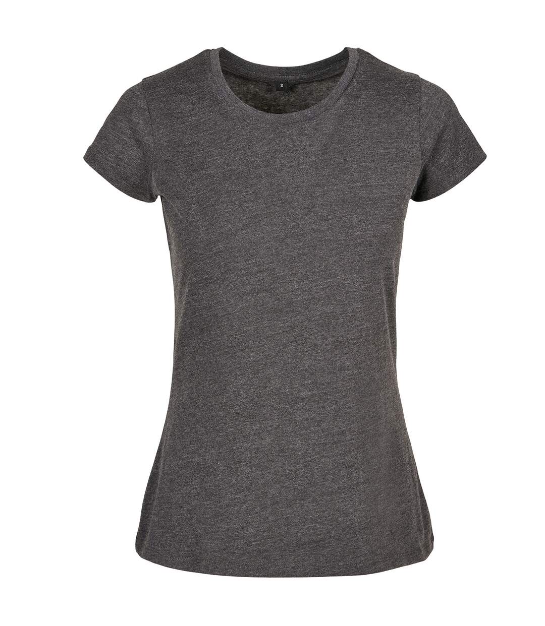 Womens/ladies Basic T-shirt Charcoal Build Your Brand-2