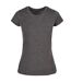 Womens/ladies Basic T-shirt Charcoal Build Your Brand-2
