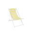 Lot de 4 Chiliennes en Métal Bain de Soleil 90cm Jaune