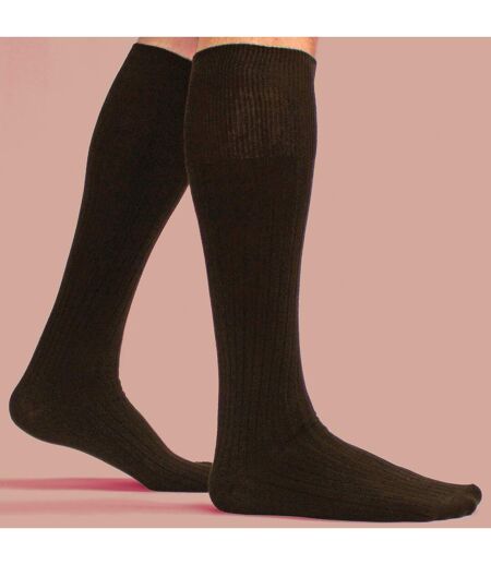 3 Pack Mens Long Knee High Lightweight 100% Cotton Soft Breathable Socks