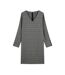 Robe grise à carreaux Femme TBS Jikel - 36