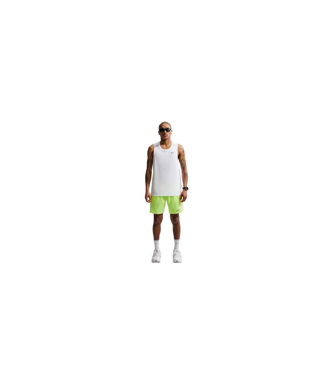 Mens Miler Tank Top White Nike-2