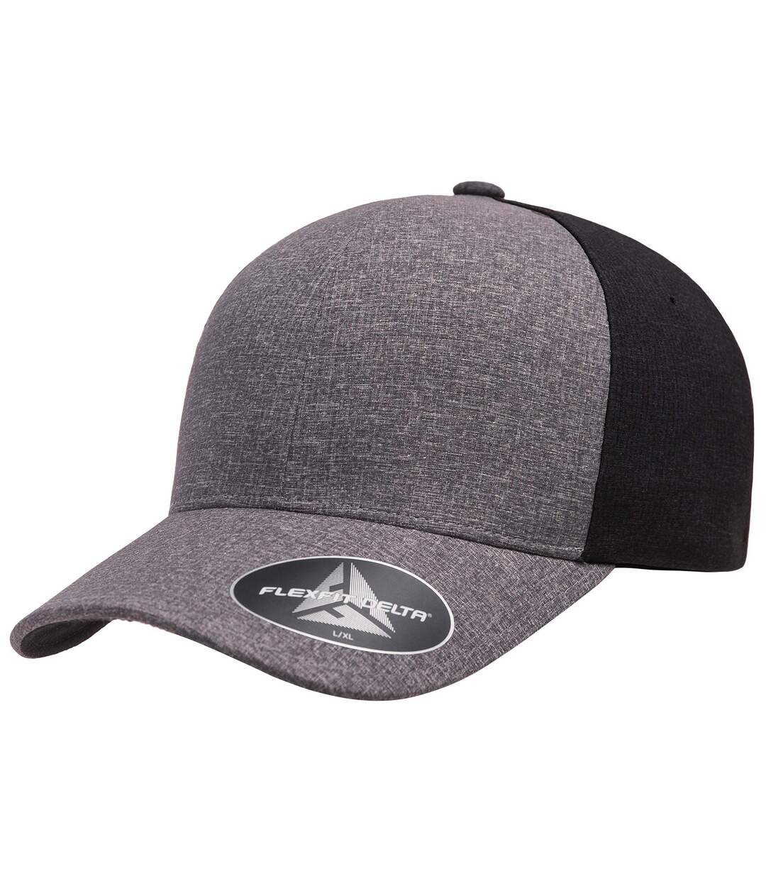 Casquette Motif/style Deux Tons Delta Bleu Charbon Chiné Flexfit-1