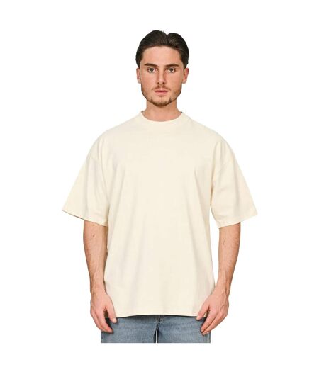 Unisex adult combed ringspun cotton tall oversized t-shirt ecru Casual Classics