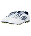 Mens tocco iv pro ag goat leather football boots white/poseidon/blazing yellow Umbro-1