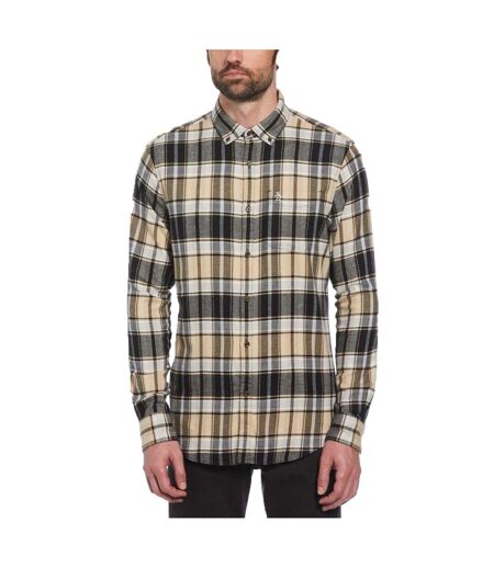 Chemise Motif/style Motif Écossais Homme Vrai Noir Beige Original Penguin