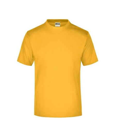 T-shirt Medium Adulte Jaune Or James And Nicholson