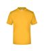 T-shirt Medium Adulte Jaune Or James And Nicholson-1