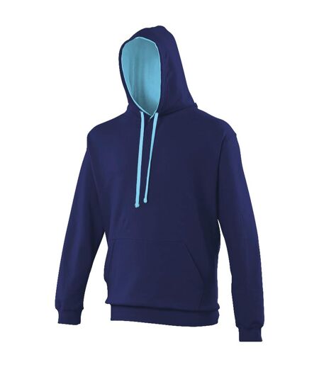 Sweatshirt varsity homme bleu marine / bleu ciel Awdis