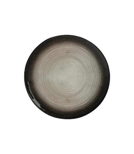 Lot de 6 Assiettes Plates Jem 28cm Noir & Argent